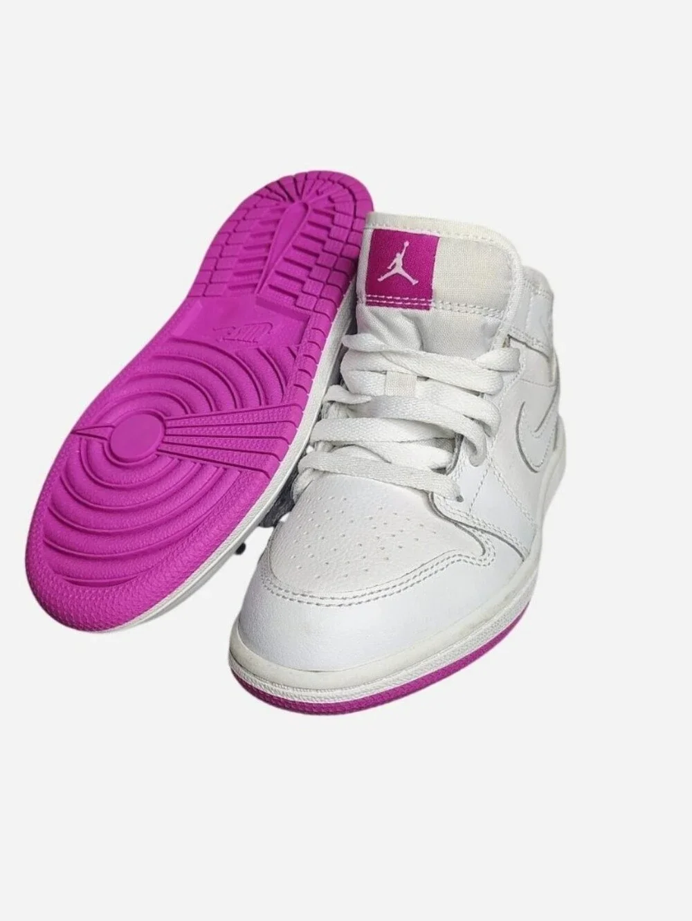 Nike White Kids Walker Sneakers with Jordan Logo